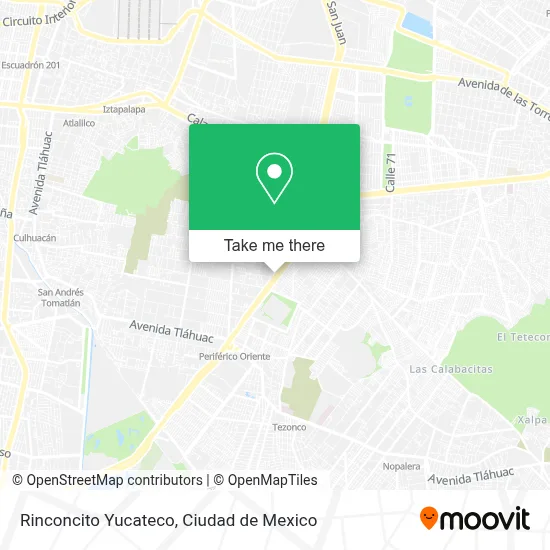 Rinconcito Yucateco map