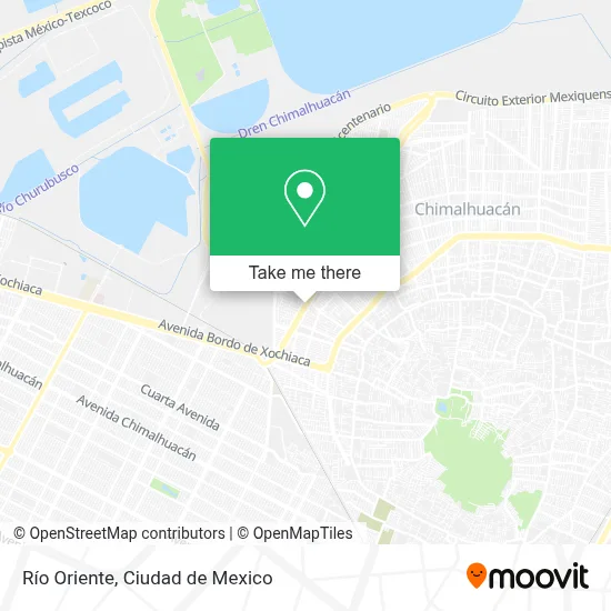 Río Oriente map