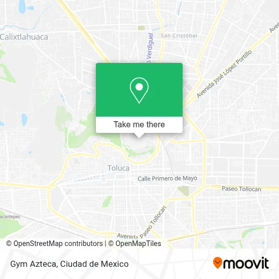 Gym Azteca map