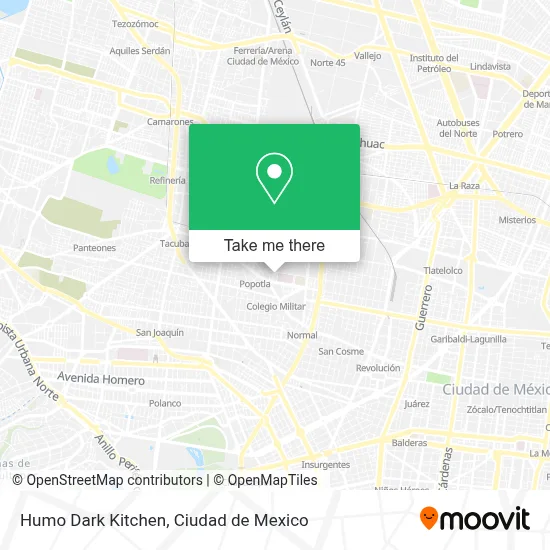 Humo Dark Kitchen map