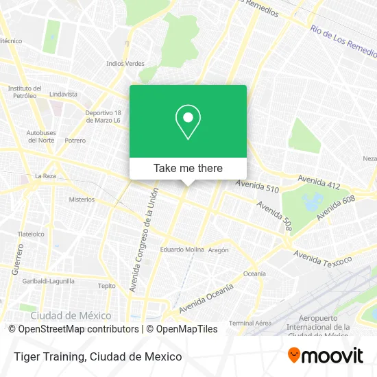 Tiger Training map