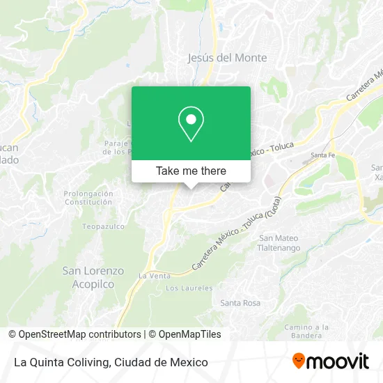 La Quinta Coliving map