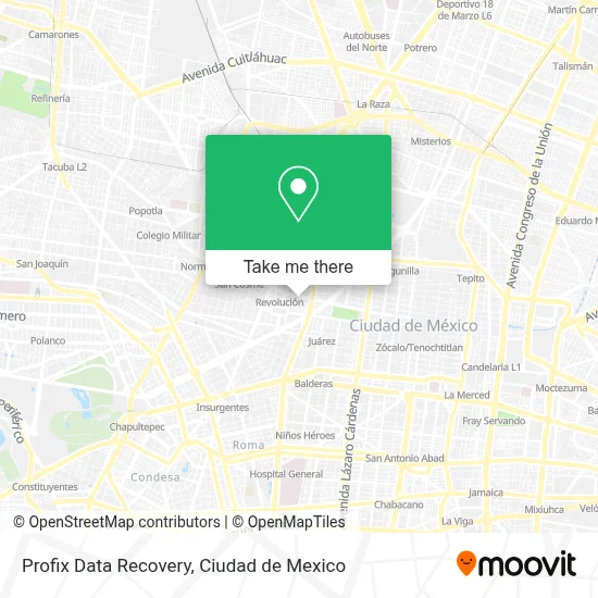 Profix Data Recovery map