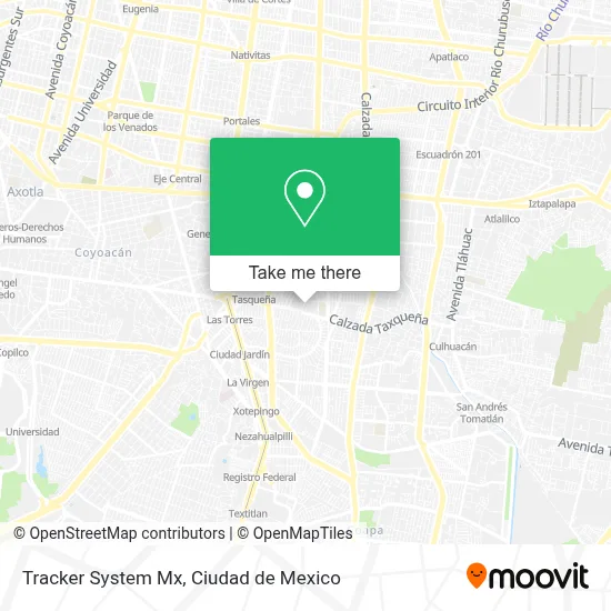 Tracker System Mx map