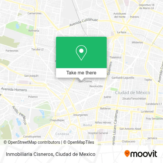 Inmobiliaria Cisneros map