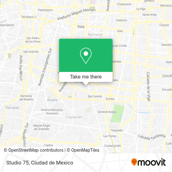 Studio 75 map