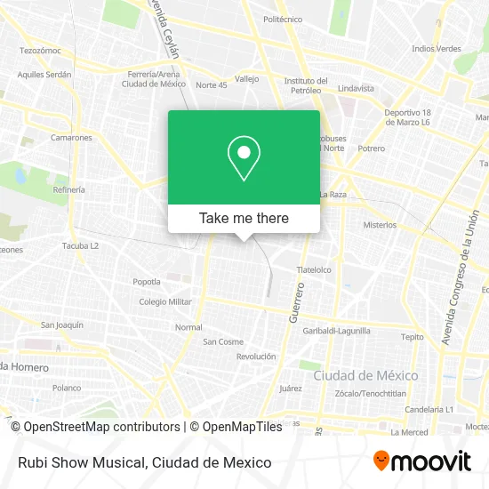 Rubi Show Musical map