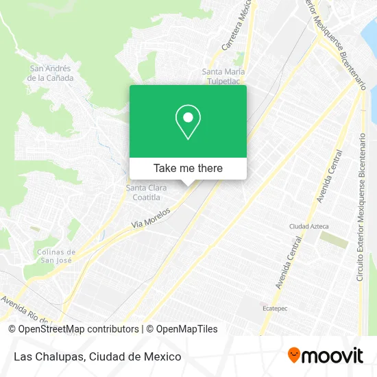 Las Chalupas map