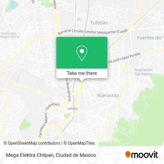 Mega Elektra Chilpan map