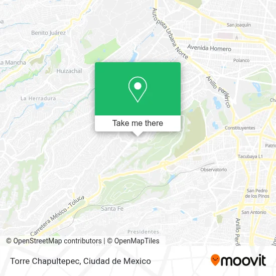 Torre Chapultepec map