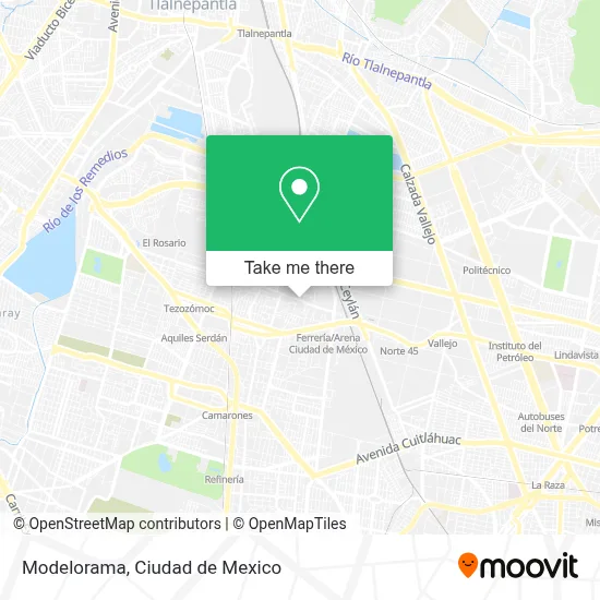 Modelorama map