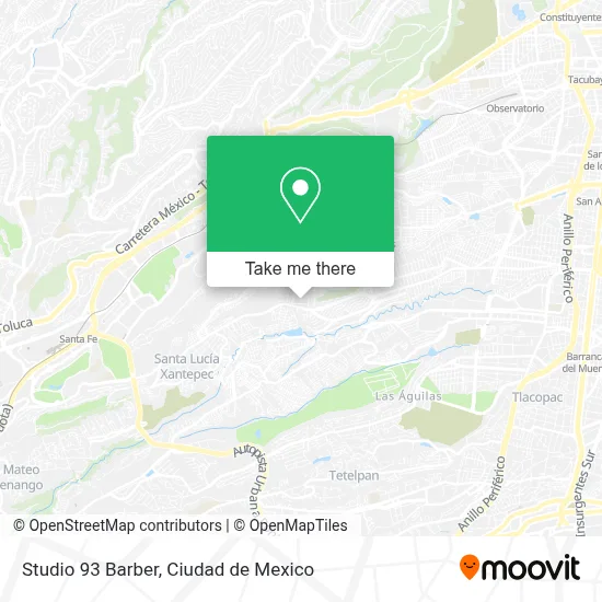 Studio 93 Barber map