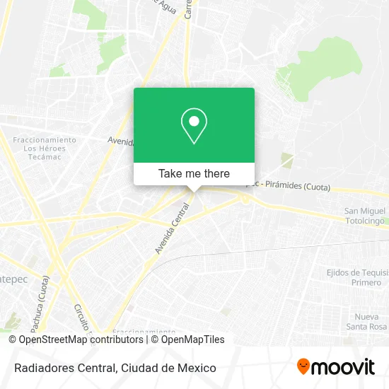 Radiadores Central map