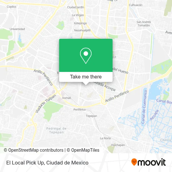 El Local Pick Up map