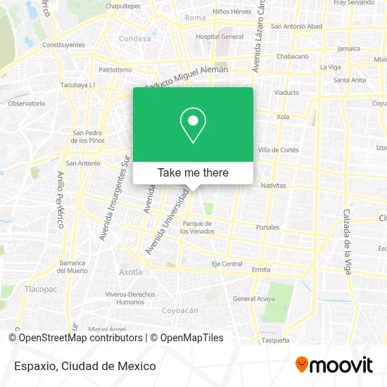 Espaxio map