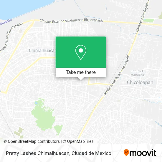 Pretty Lashes Chimalhuacan map