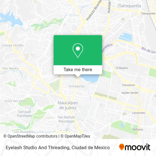 Eyelash Studio And Threading map