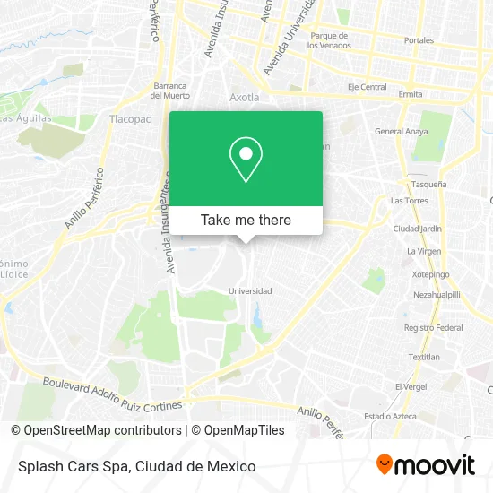 Splash Cars Spa map