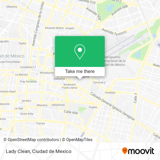 Lady Clean map