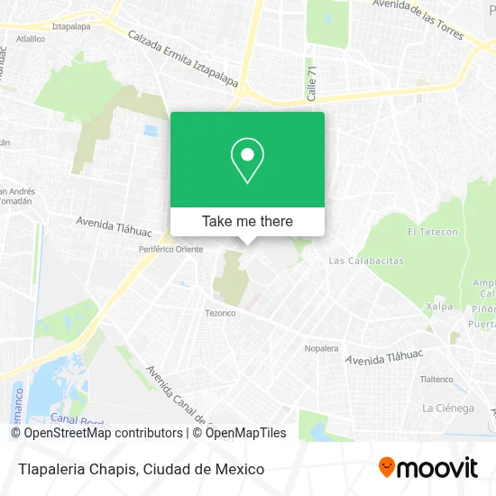 Tlapaleria Chapis map