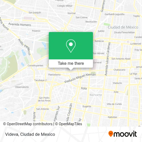 Videva map
