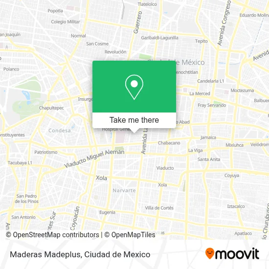 Maderas Madeplus map