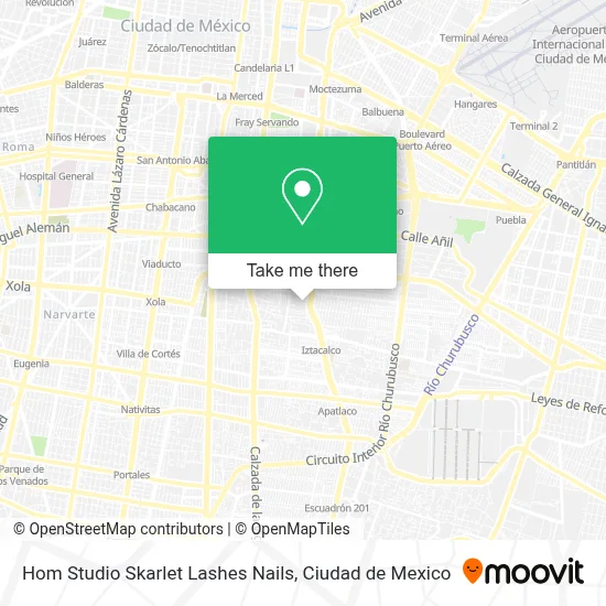 Hom Studio Skarlet Lashes Nails map