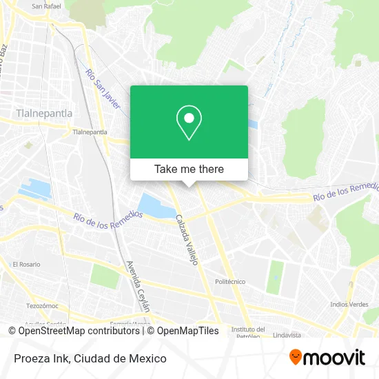 Proeza Ink map