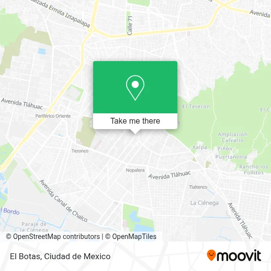 El Botas map