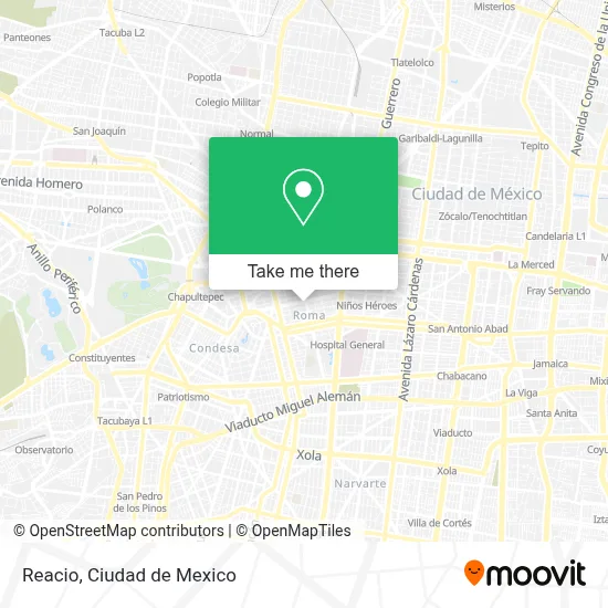 Reacio map