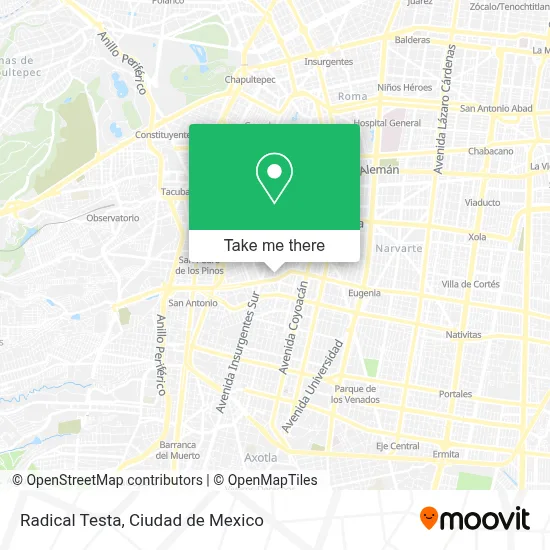 Radical Testa map