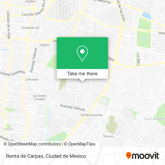 Renta de Carpas map