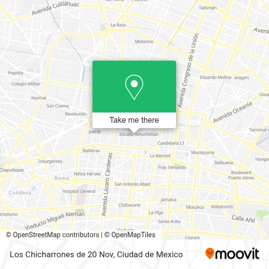 Los Chicharrones de 20 Nov map