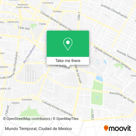 Mundo Temporal map