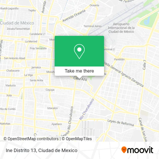 Ine Distrito 13 map