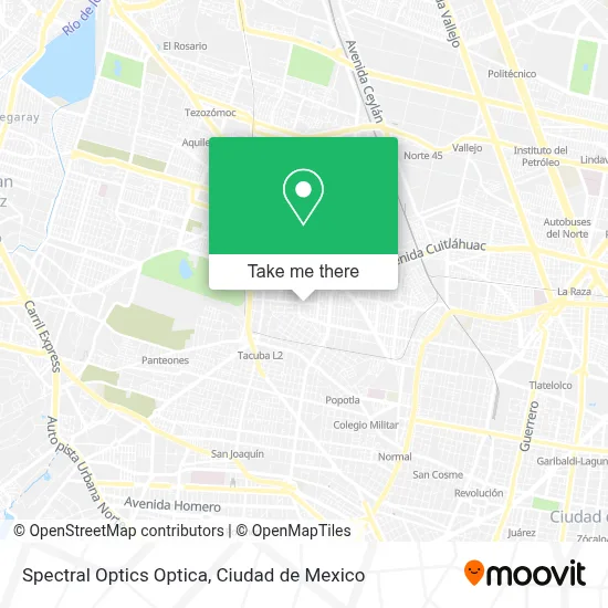 Spectral Optics Optica map