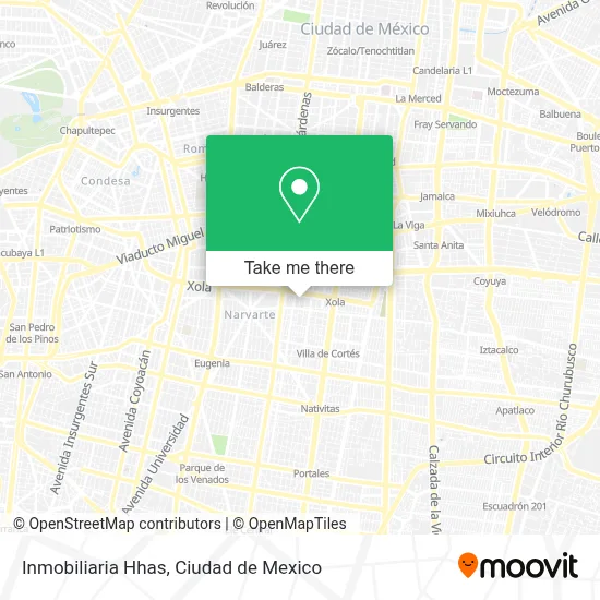 Inmobiliaria Hhas map