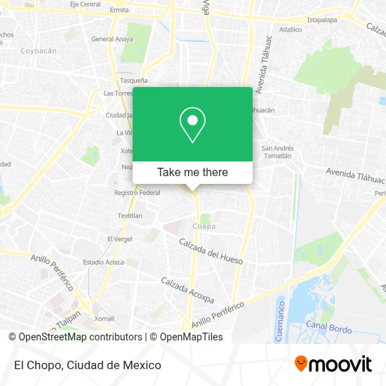 El Chopo map