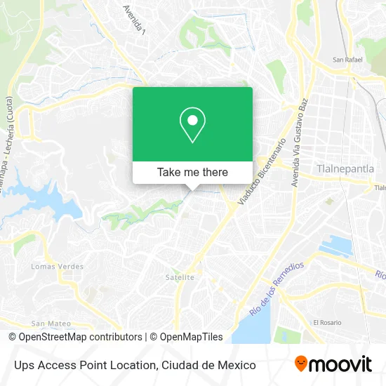 Ups Access Point Location map
