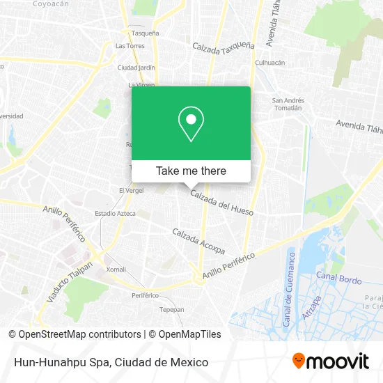 Hun-Hunahpu Spa map