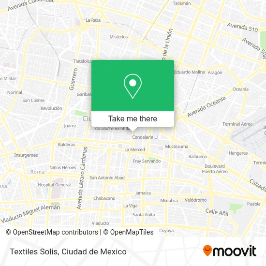 Textiles Solis map