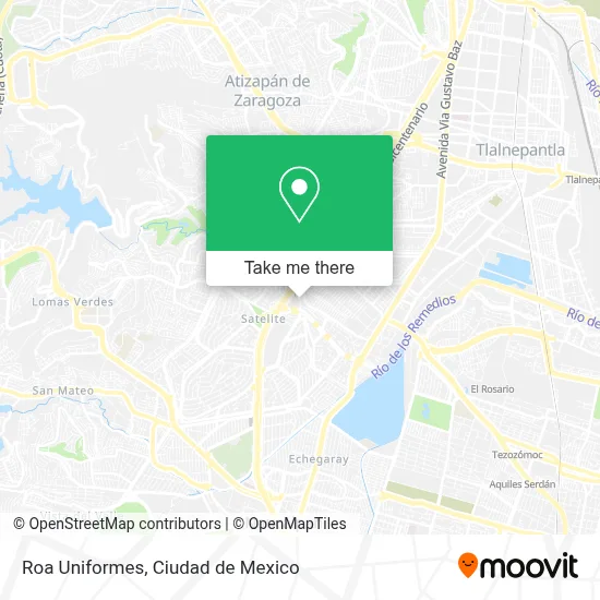 Roa Uniformes map