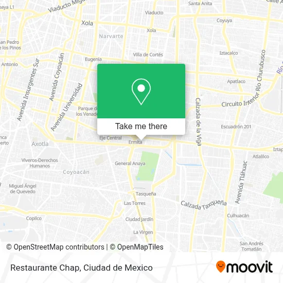 Restaurante Chap map