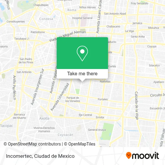 Incomertec map