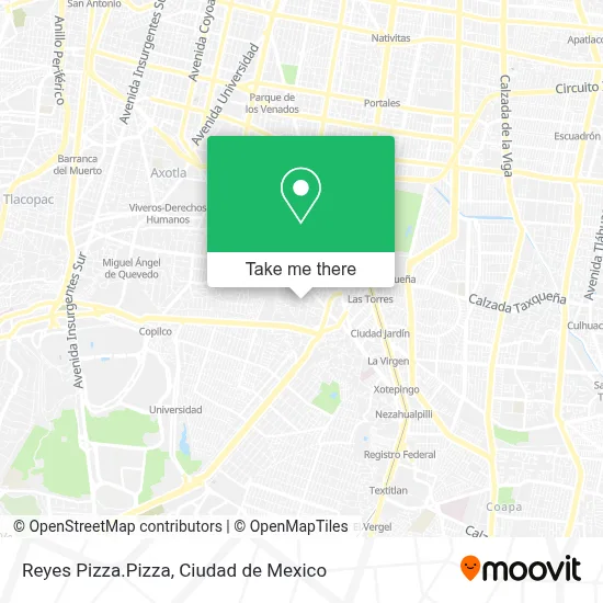 Reyes Pizza.Pizza map