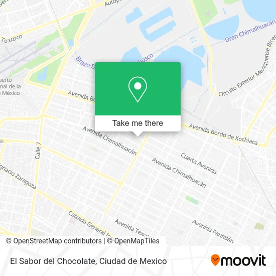 El Sabor del Chocolate map