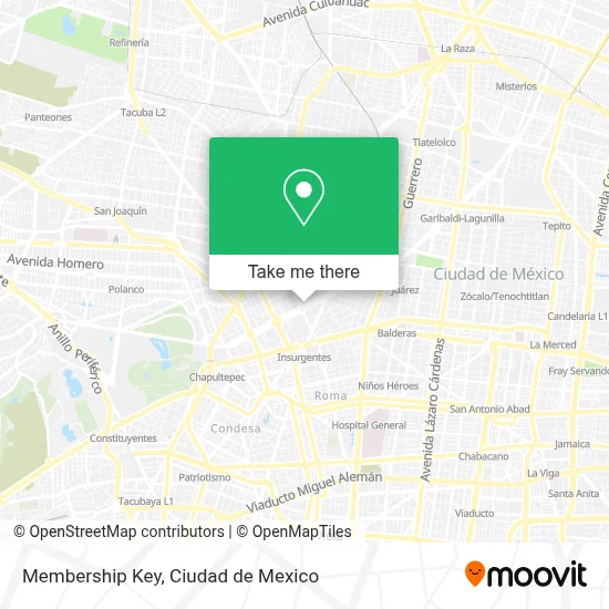Membership Key map