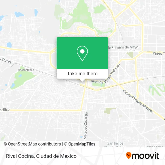 Rival Cocina map