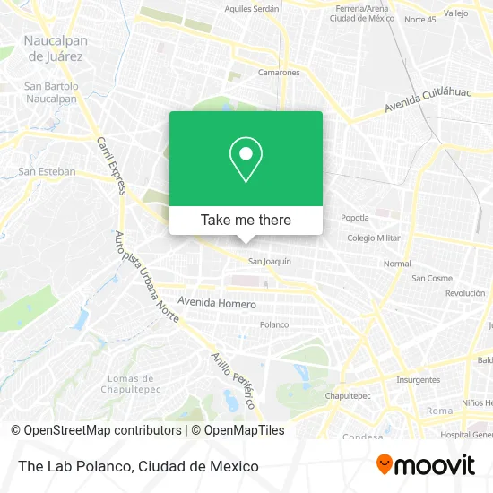 The Lab Polanco map