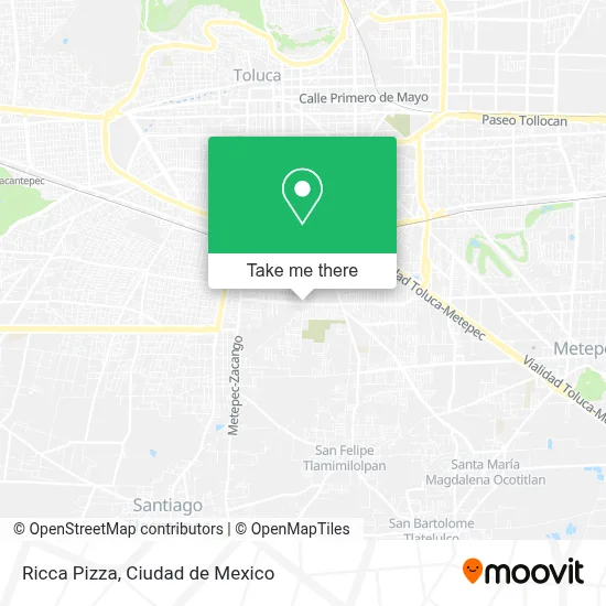 Ricca Pizza map